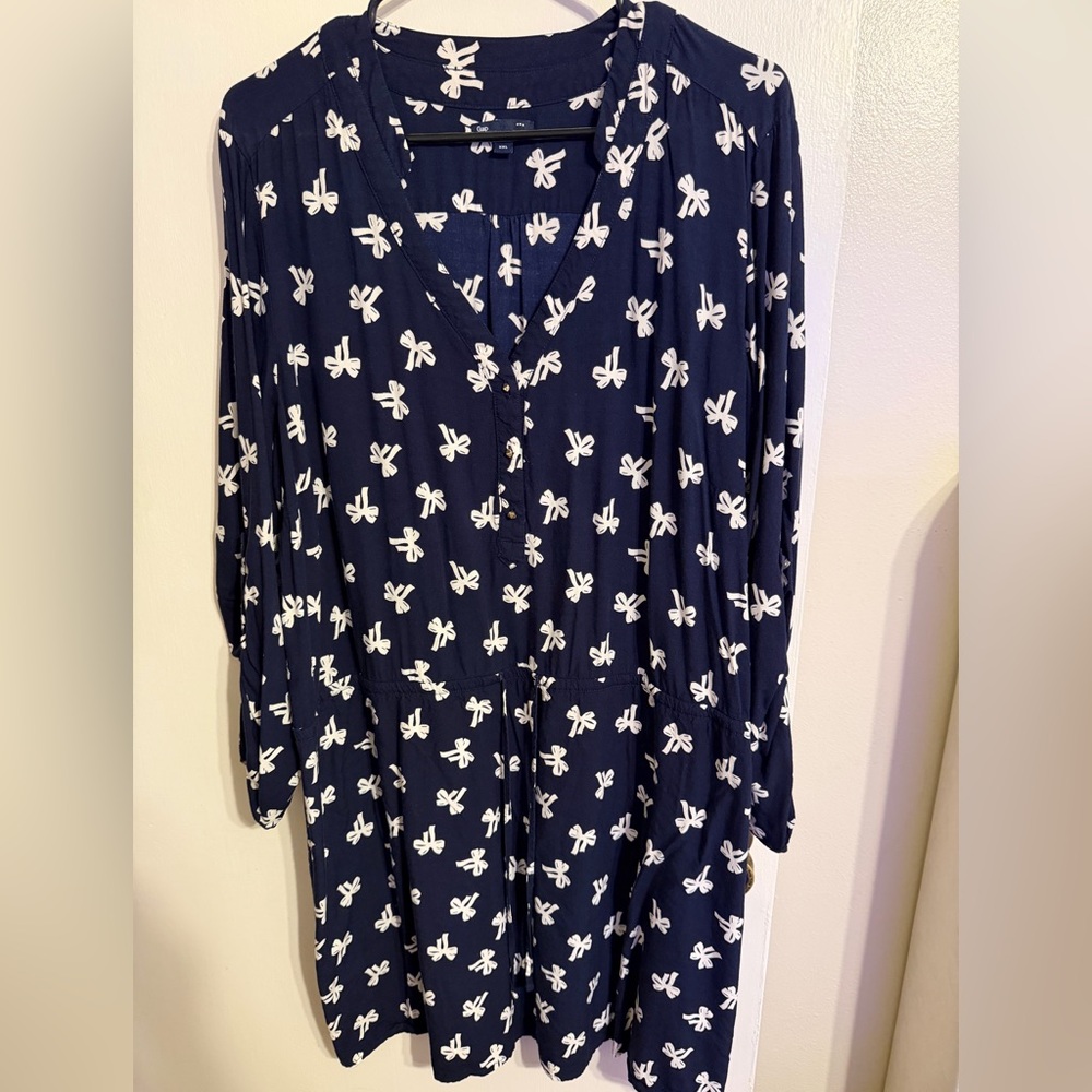 GAP Navy and White Dress